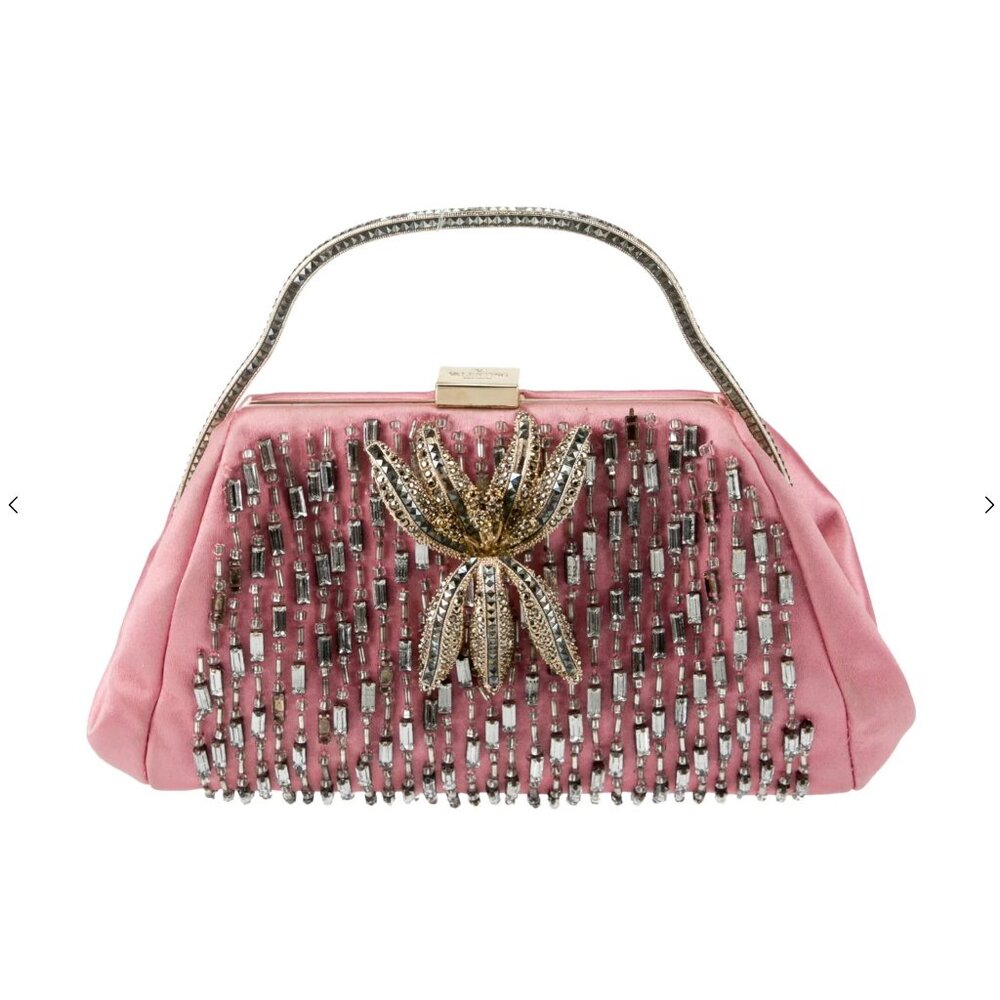 Valentino Crystal Embellished Clutch Mini Bag Purse